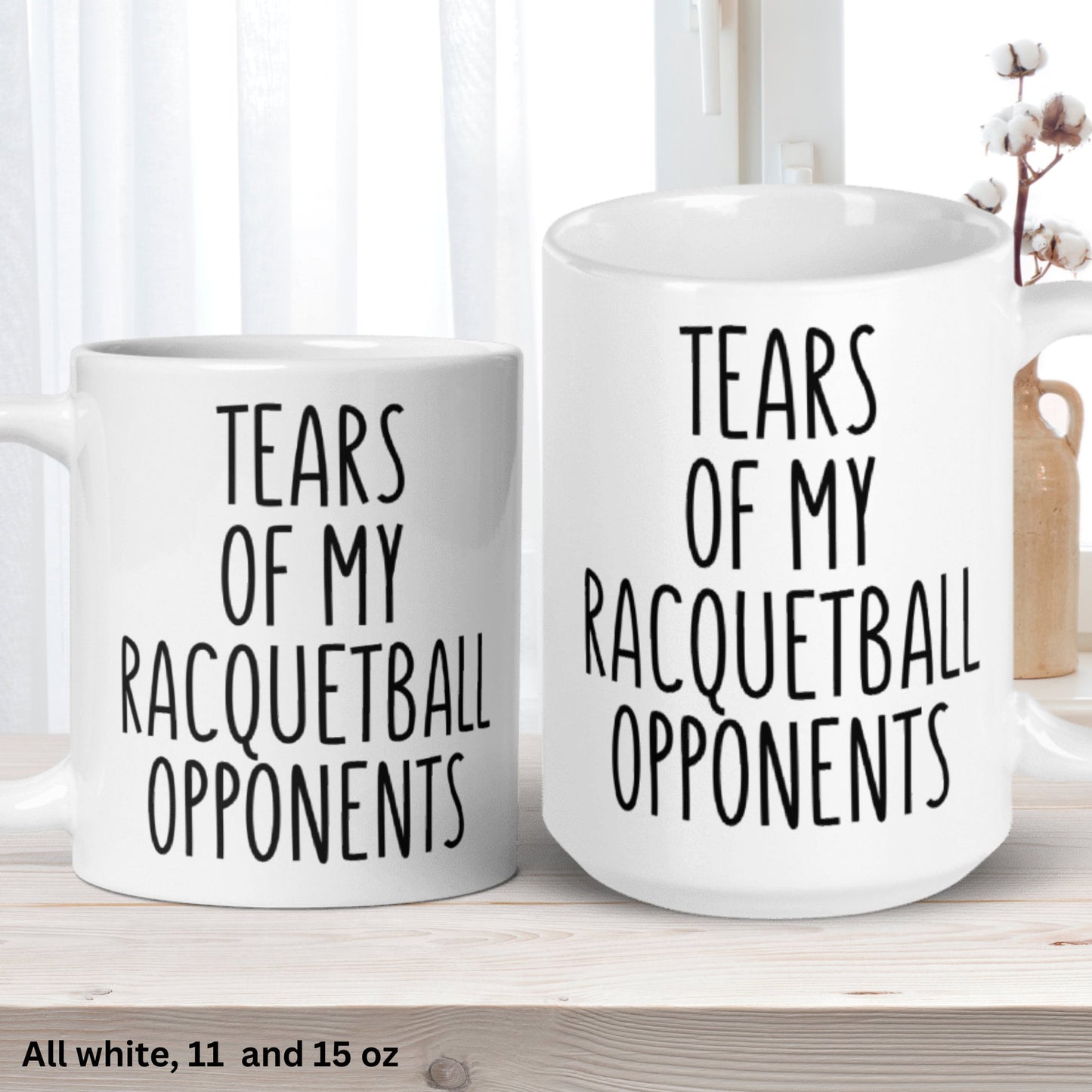 Racquetball Gifts, Racquetball Coffee Mug, 15 oz 11 oz, Funny Gifts - Zehnaria - HOBBIES & TRAVEL - Mugs