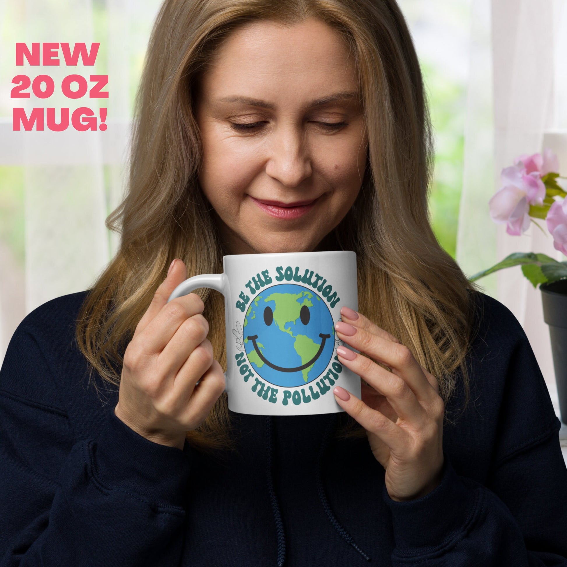 Earth Day Mug, Earth Day Gifts, Be The Solution, Mother Earth Coffee Mug, Happy Earth Day Gift, Environmentalist, Save The Planet, 1423 - Zehnaria - MORE HOLIDAYS & SEASONS - Mugs