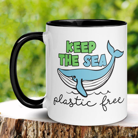 Earth Day, Earth Day Gifts, Keep The Sea Plastic Free, Mother Earth Coffee Mug, Ocean Gift, Environmentalist, Activist, Save The Planet 1421 - Zehnaria - MORE HOLIDAYS & SEASONS - Mugs