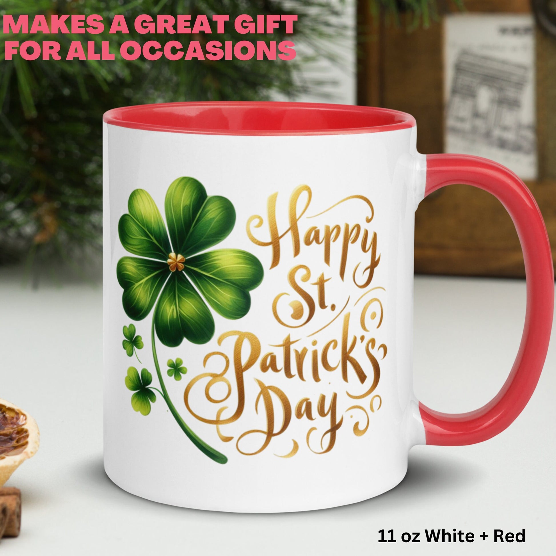 Happy St Patricks Day Mug, Saint Patrick's Day Gift, Irish Coffee Mug, Shamrock Clover Mug, Lucky Mug, Saint Patrick Day, Holiday Gifts 1428 - Zehnaria - MORE HOLIDAYS & SEASONS - Mugs