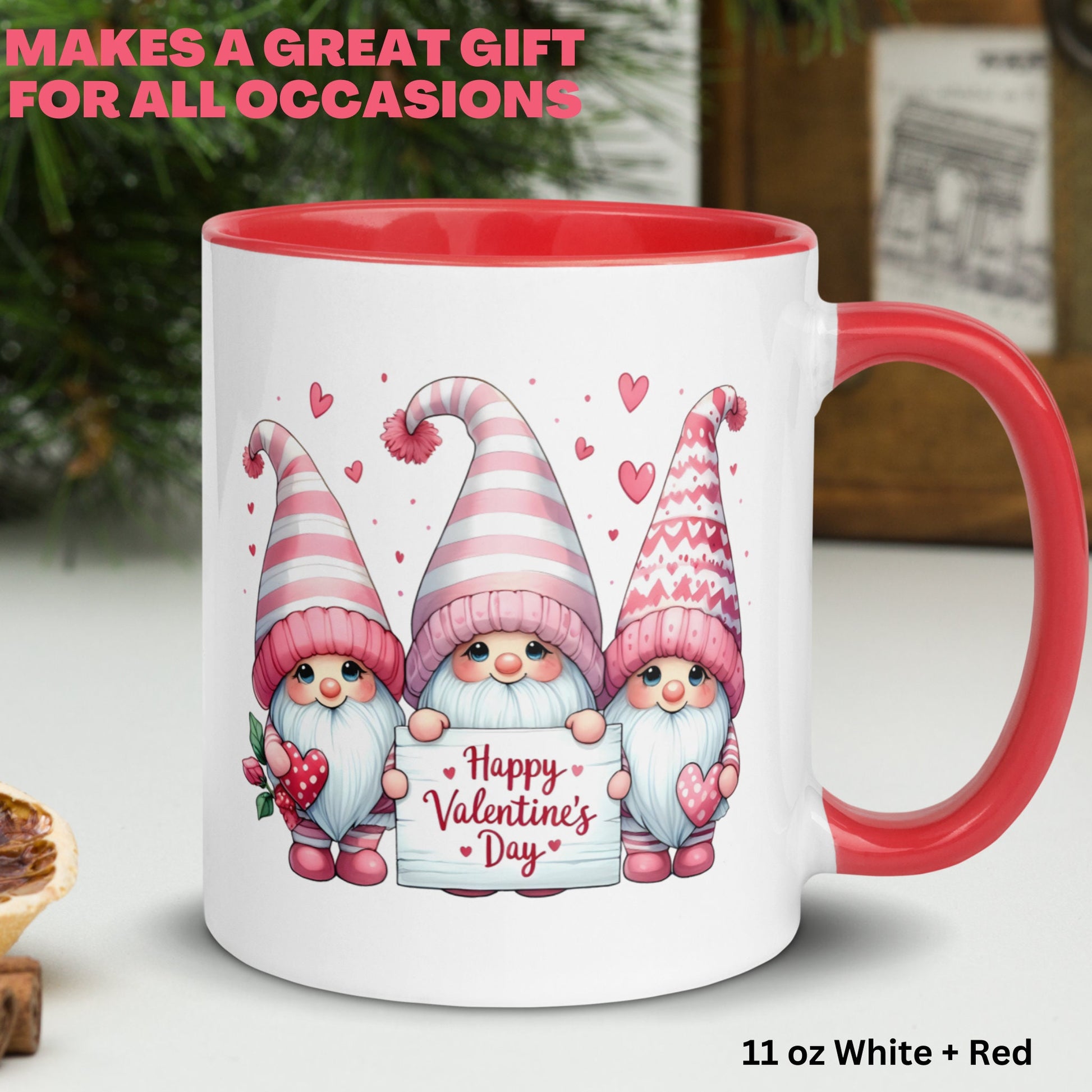 Valentines Day Gifts, Gnomes Mug, Garden Gnome Gifts, Happy Valentines Day, Love Mug, Love Gift, Valentine Gnome, Valentines Coffee Mug 1433 - Zehnaria - MORE HOLIDAYS & SEASONS - Mugs