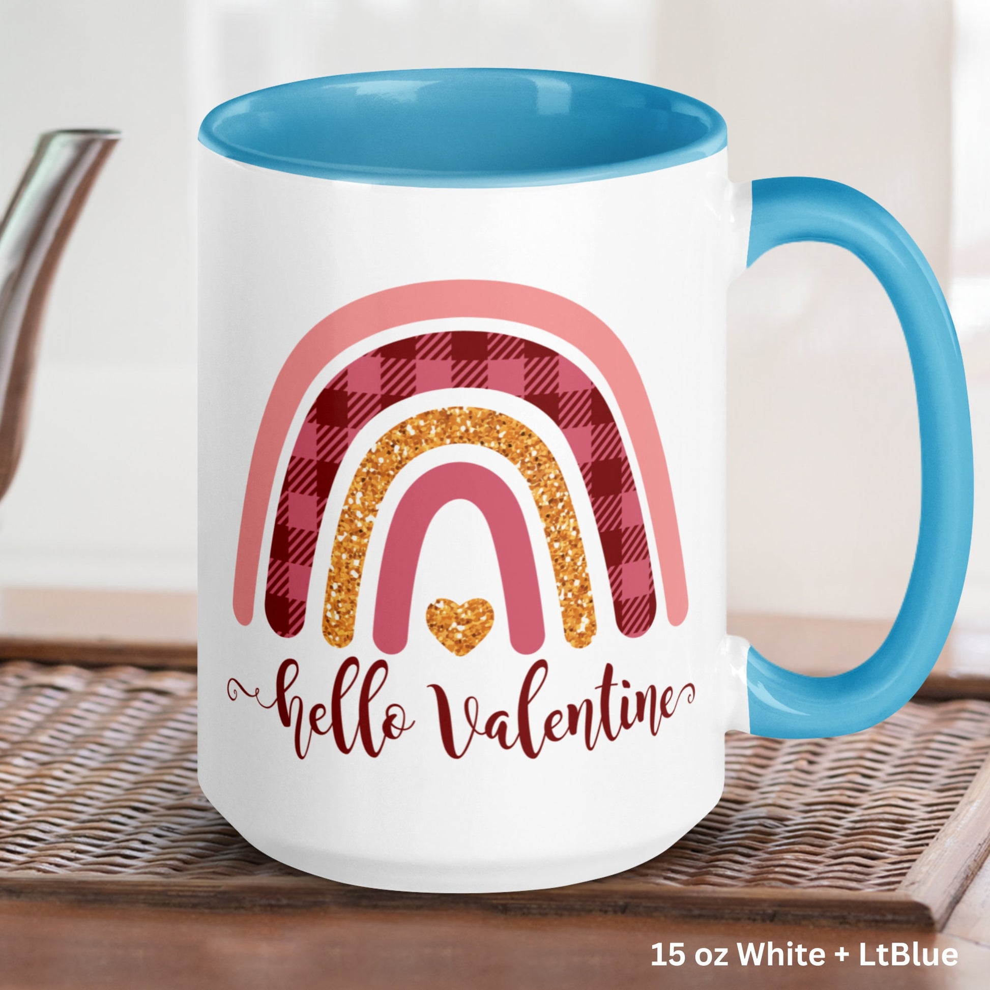 Valentine Coffee Mug, Valentines Day Gifts, Rainbow Mug, Love Mug - Zehnaria - MORE HOLIDAYS & SEASONS - Mugs