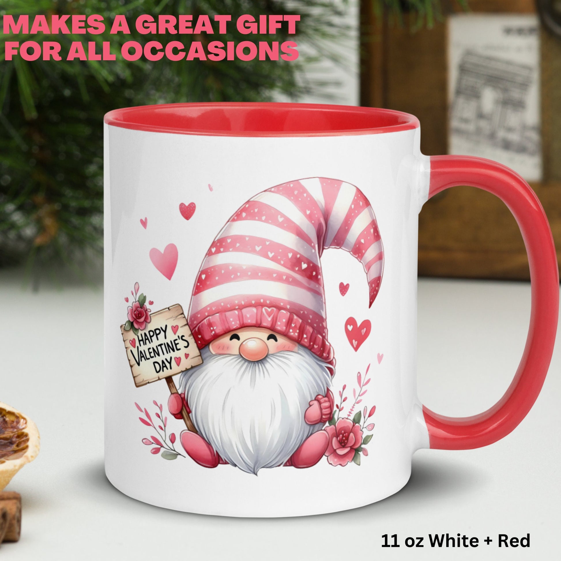 Valentines Day Gifts, Gnomes Mug, Garden Gnome Gifts, Happy Valentines Day, Love Mug, Love Gift, I Love You Mug, Valentines Coffee Mug, 1392 - Zehnaria - MORE HOLIDAYS & SEASONS - Mugs