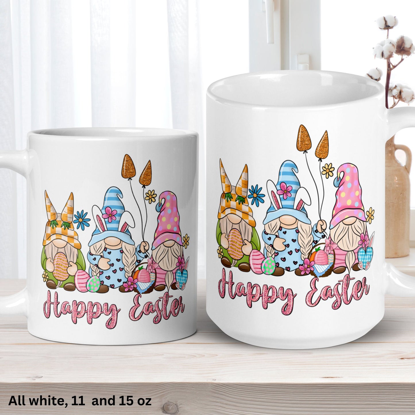 Easter Gifts, Easter Mug, Gnome Mug, Gnome Coffee Mug - Zehnaria - MORE HOLIDAYS & SEASONS - Mugs