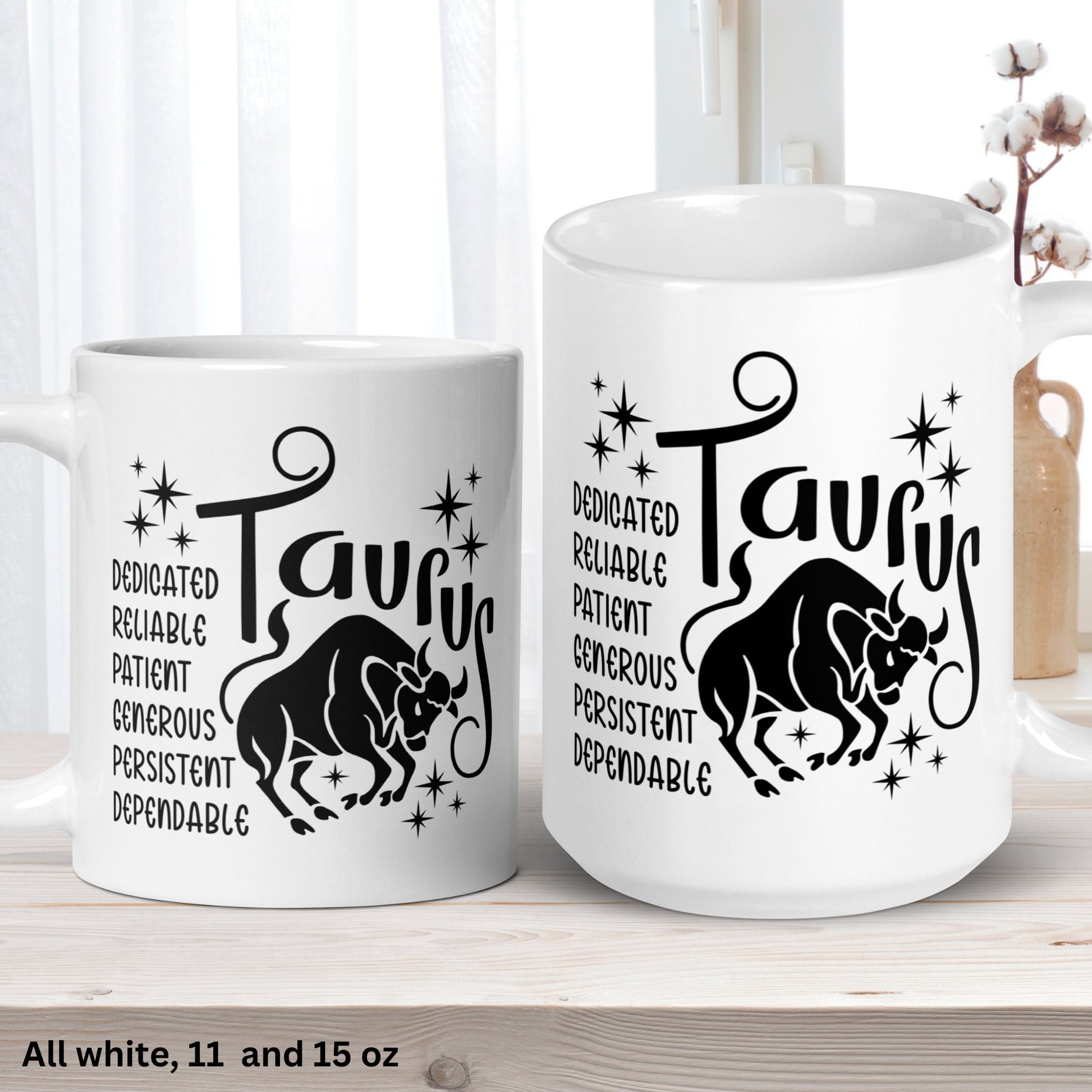 Taurus Mug, Zodiac Mug, April May Birthday Mug, Taurus Zodiac Mug - Zehnaria - BIRTHDAY & ZODIAC - Mugs