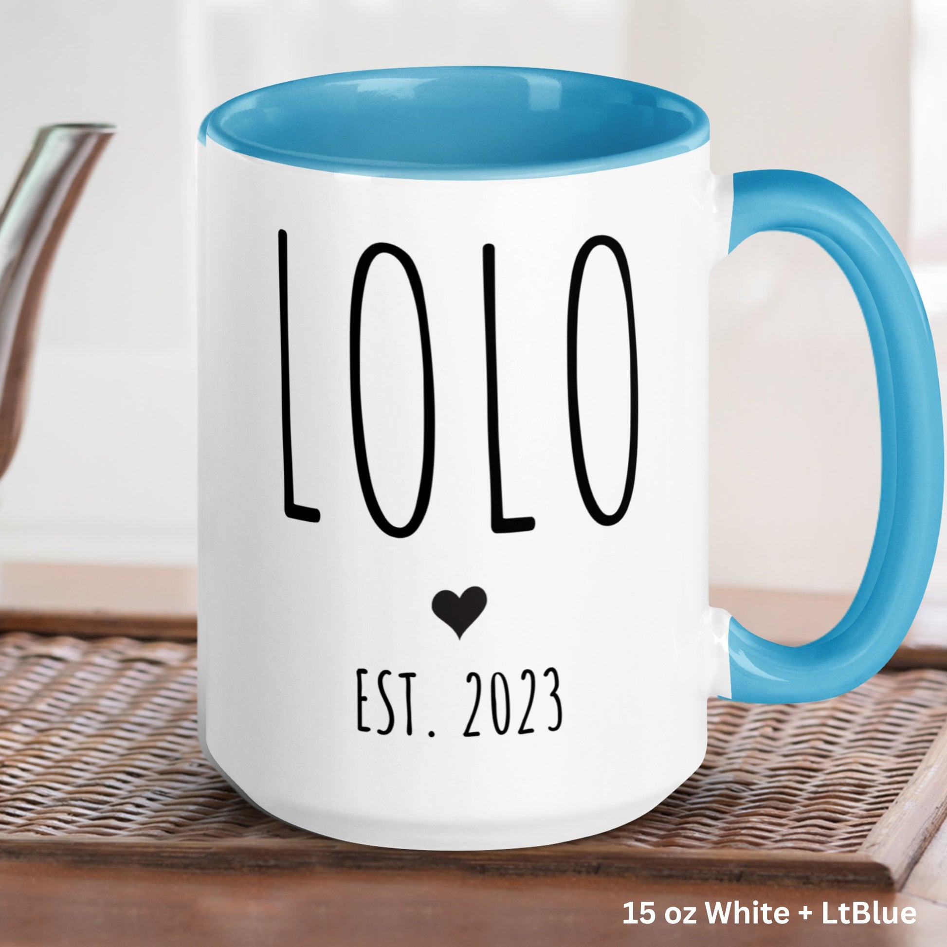 Lolo Mug, Custom Name Mug, Name Coffee Mug, Name Mug - Zehnaria - FAMILY & FRIENDS - Mugs