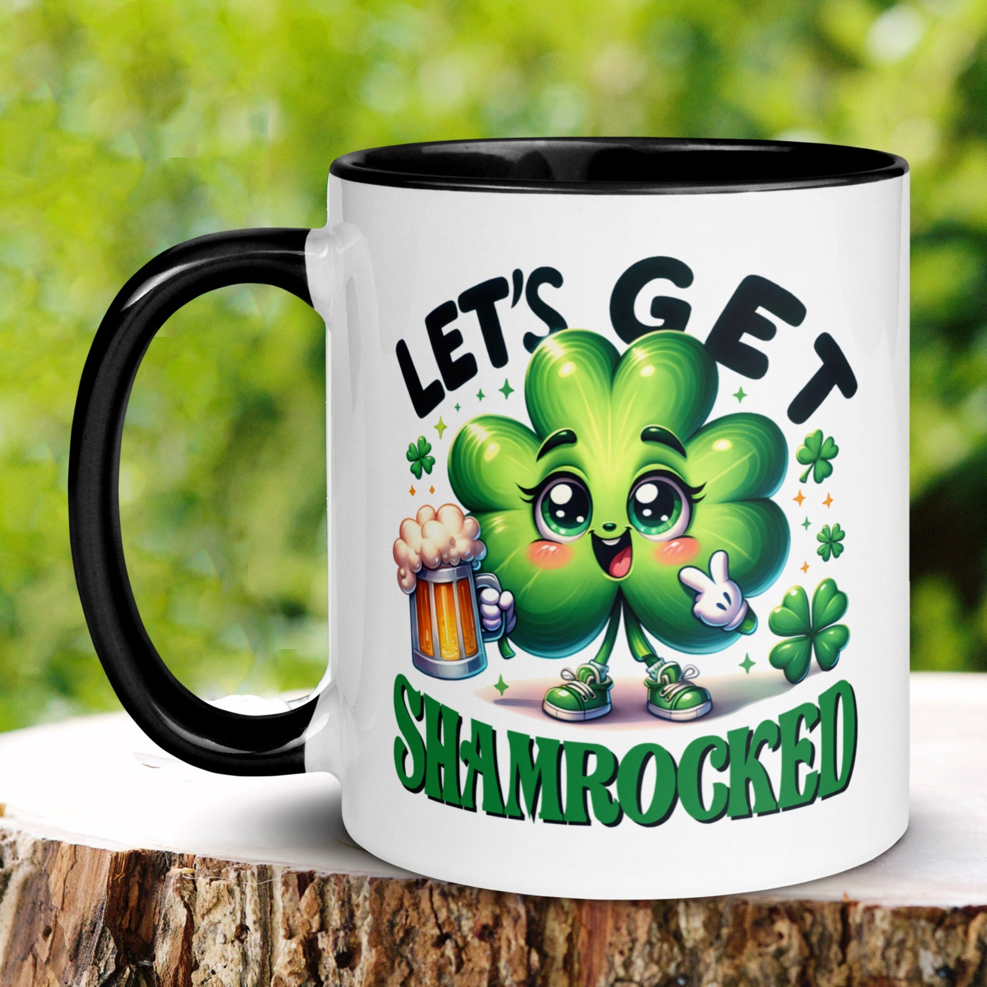 St Patricks Day Mug, Funny Coffee Mug, Saint Patrick's Day Gifts, Funny Mug, Shamrock Clover, Lets Get Shamrocked, Saint Patrick Day, 1440 - Zehnaria - MORE HOLIDAYS & SEASONS - Mugs