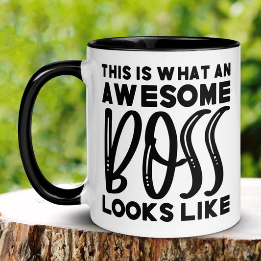 Boss Gifts, This Is What An Awesome Boss Looks Like, Funny Coffee Mug, Best Boss Gift - Zehnaria - OFFICE & WORK - Mugs