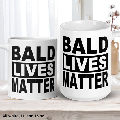 Dad Gifts, Bald Lives Matter, Fathers Day Gifts, Gifts For Dad - Zehnaria - FUNNY HUMOR - Mugs