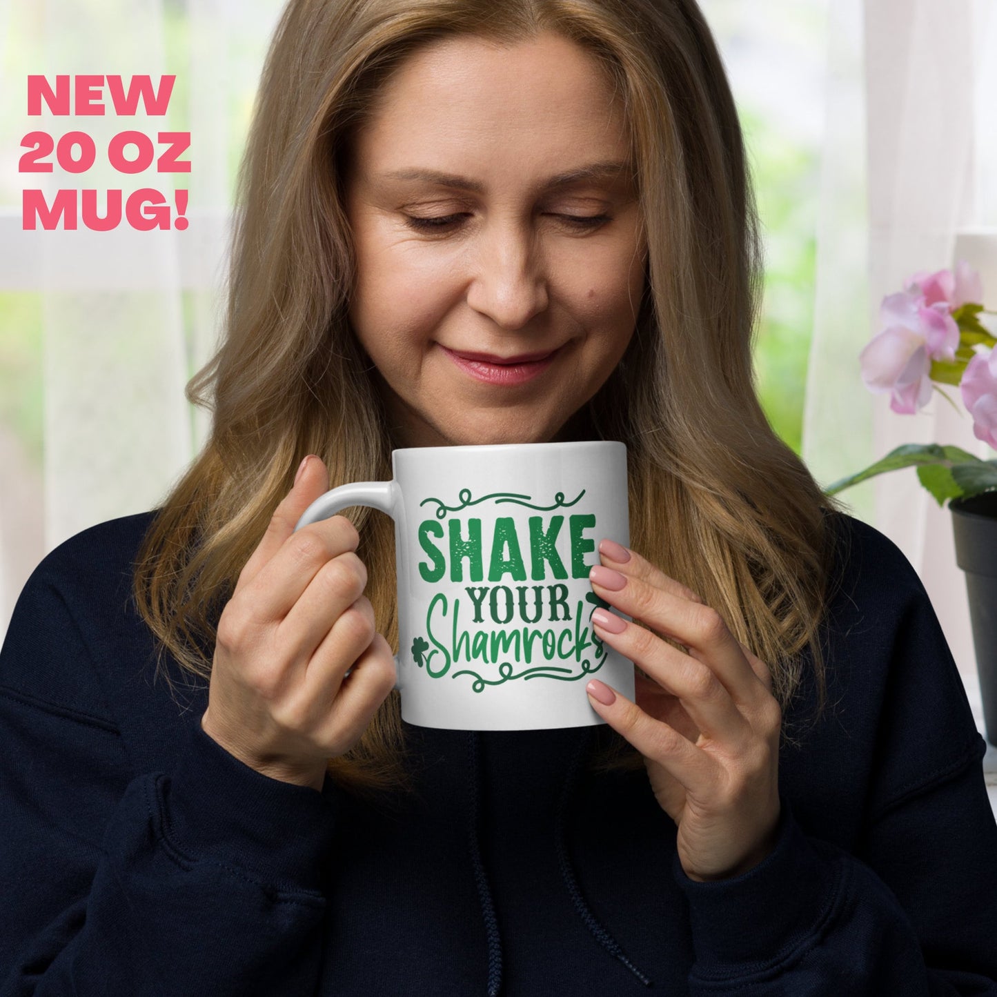 St Patricks Day Gifts, Shake Your Shamrocks, Irish Coffee Mug, Funny Mug - Zehnaria - MORE HOLIDAYS & SEASONS - Mugs