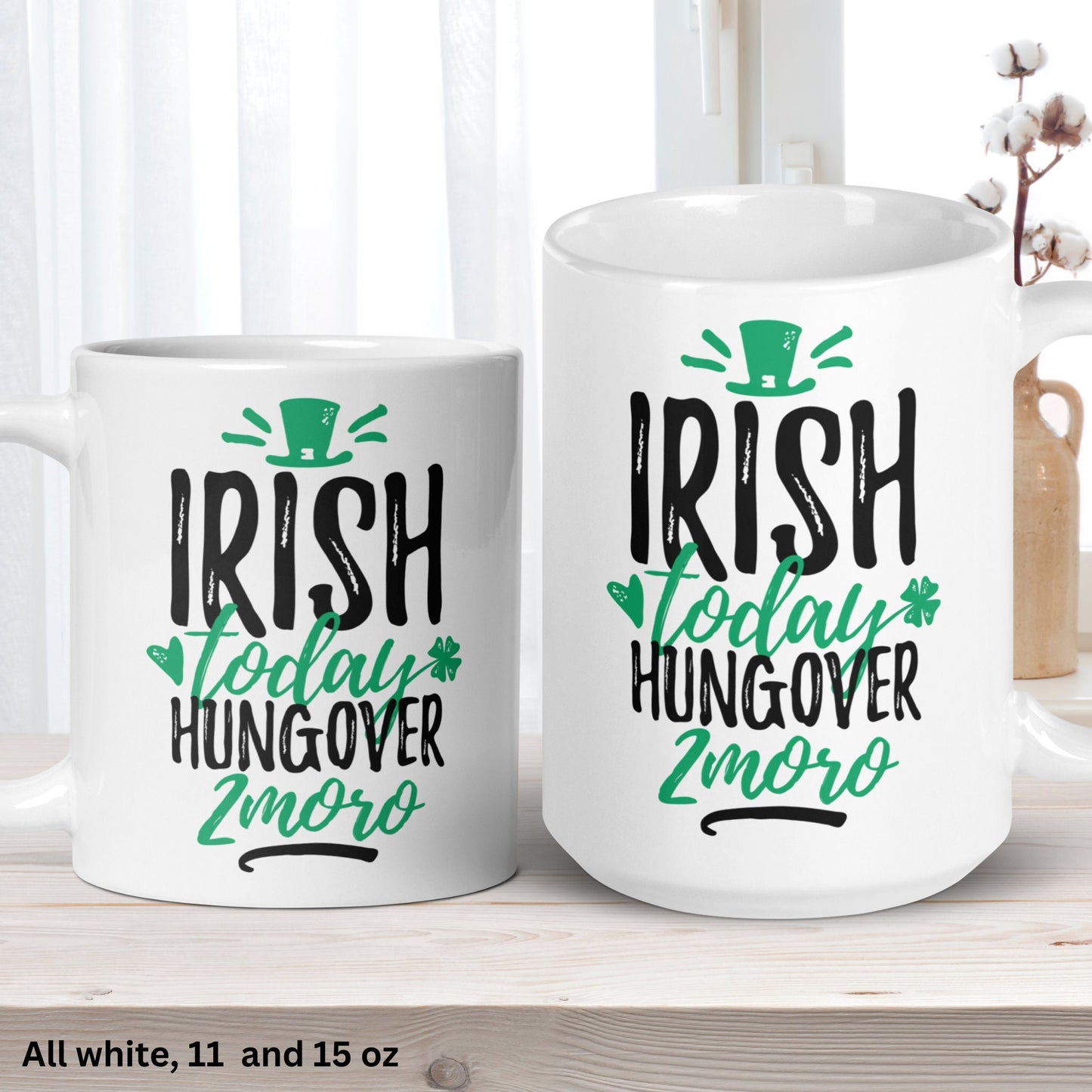 St Patricks Day Gifts, Funny Irish Coffee Mug, Happy St Patricks Day Mug, Saint Patrick's Day Gift - Zehnaria - MORE HOLIDAYS & SEASONS - Mugs