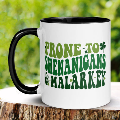 St Patricks Day Gifts, Shenanigans & Malarkey, Irish Coffee Mug, Funny Mug - Zehnaria - MORE HOLIDAYS & SEASONS - Mugs