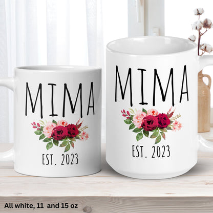 Personalized Gift, Mima Mug, Mothers Day Gift, Grandma Gift - Zehnaria - FAMILY & FRIENDS - Mugs