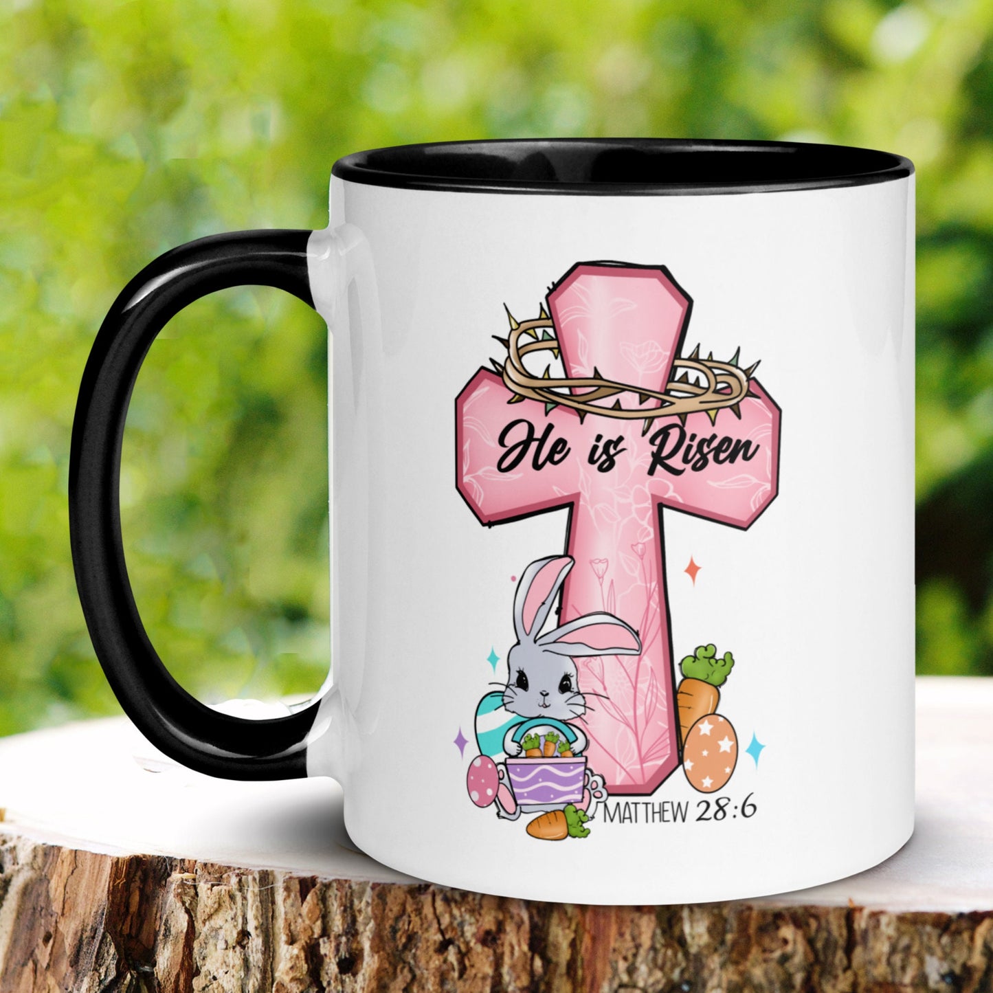 Christian Gifts, Easter Gifts, He Is Risen, Easter Coffee Mug - Zehnaria - MORE HOLIDAYS & SEASONS - Mugs