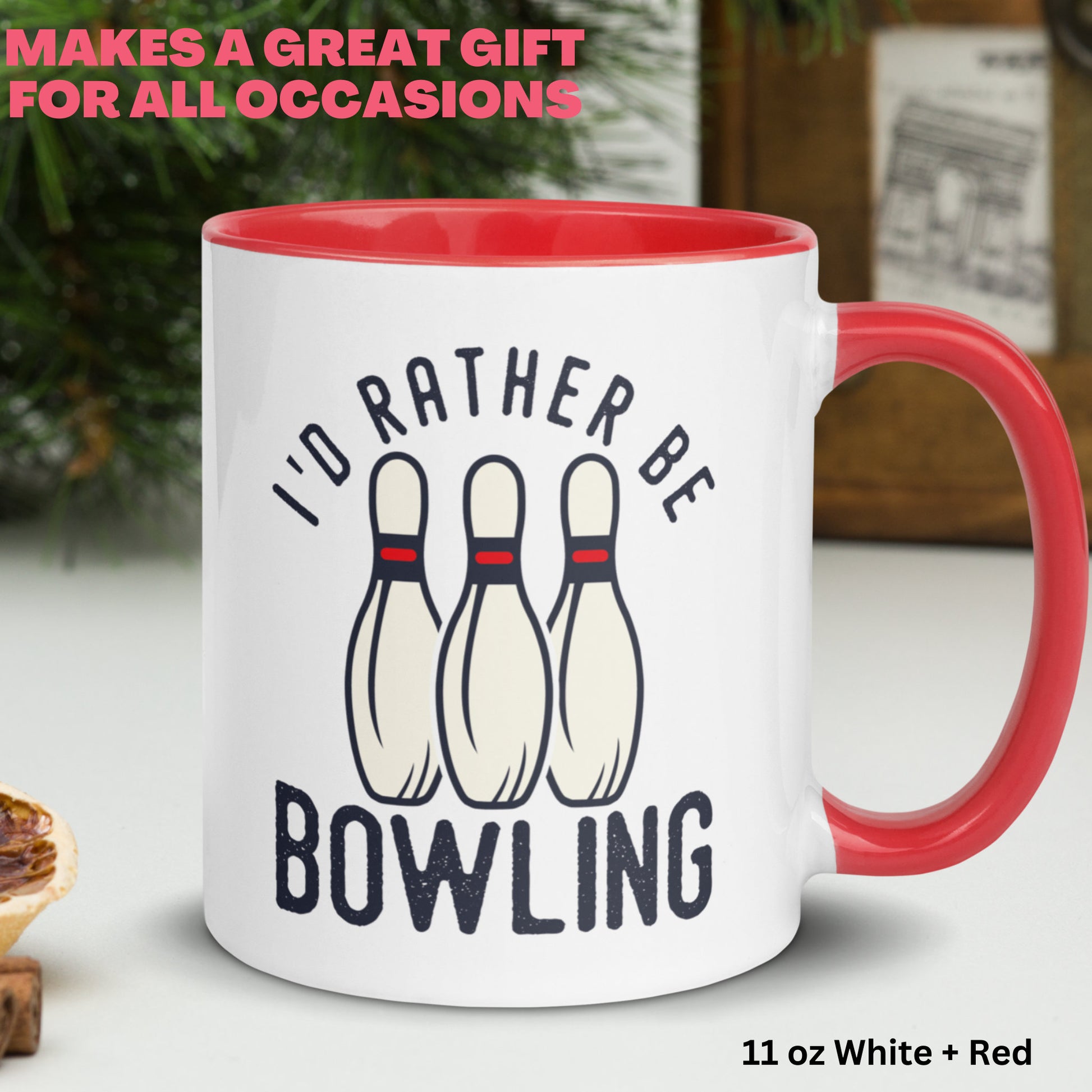 Bowling Mug, I'd Rather Be Bowling Mug, Bowler Gift, Bowling League - Zehnaria - HOBBIES & TRAVEL - Mugs