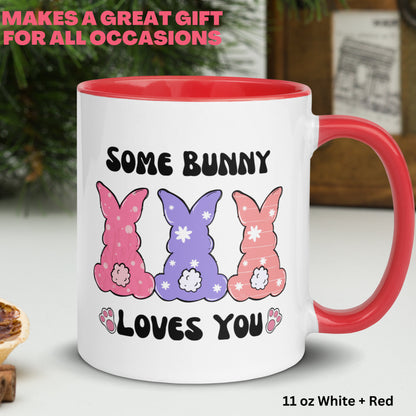 Easter Gifts, Easter Bunny Mug, Some Bunny Loves You, Easter Bunny Coffee Mug - Zehnaria - MORE HOLIDAYS & SEASONS - Mugs