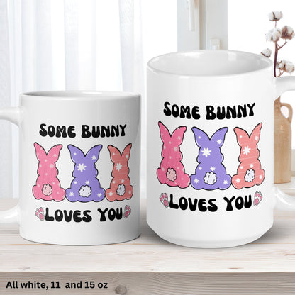 Easter Gifts, Easter Bunny Mug, Some Bunny Loves You, Easter Bunny Coffee Mug - Zehnaria - MORE HOLIDAYS & SEASONS - Mugs