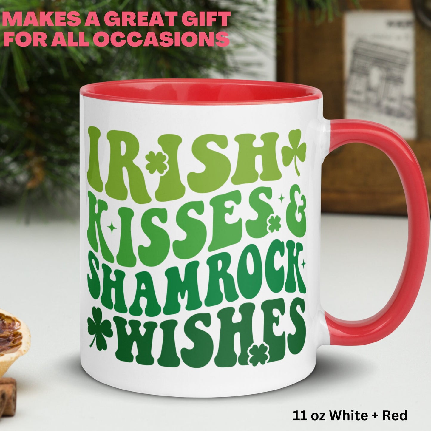 St Patricks Day Mug, Irish Mug, Retro Coffee Mug, Saint Patrick's Day Gifts, Funny Mug, Shamrock Clover, Lucky Mug, Saint Patrick Day, 1414 - Zehnaria - MORE HOLIDAYS & SEASONS - Mugs