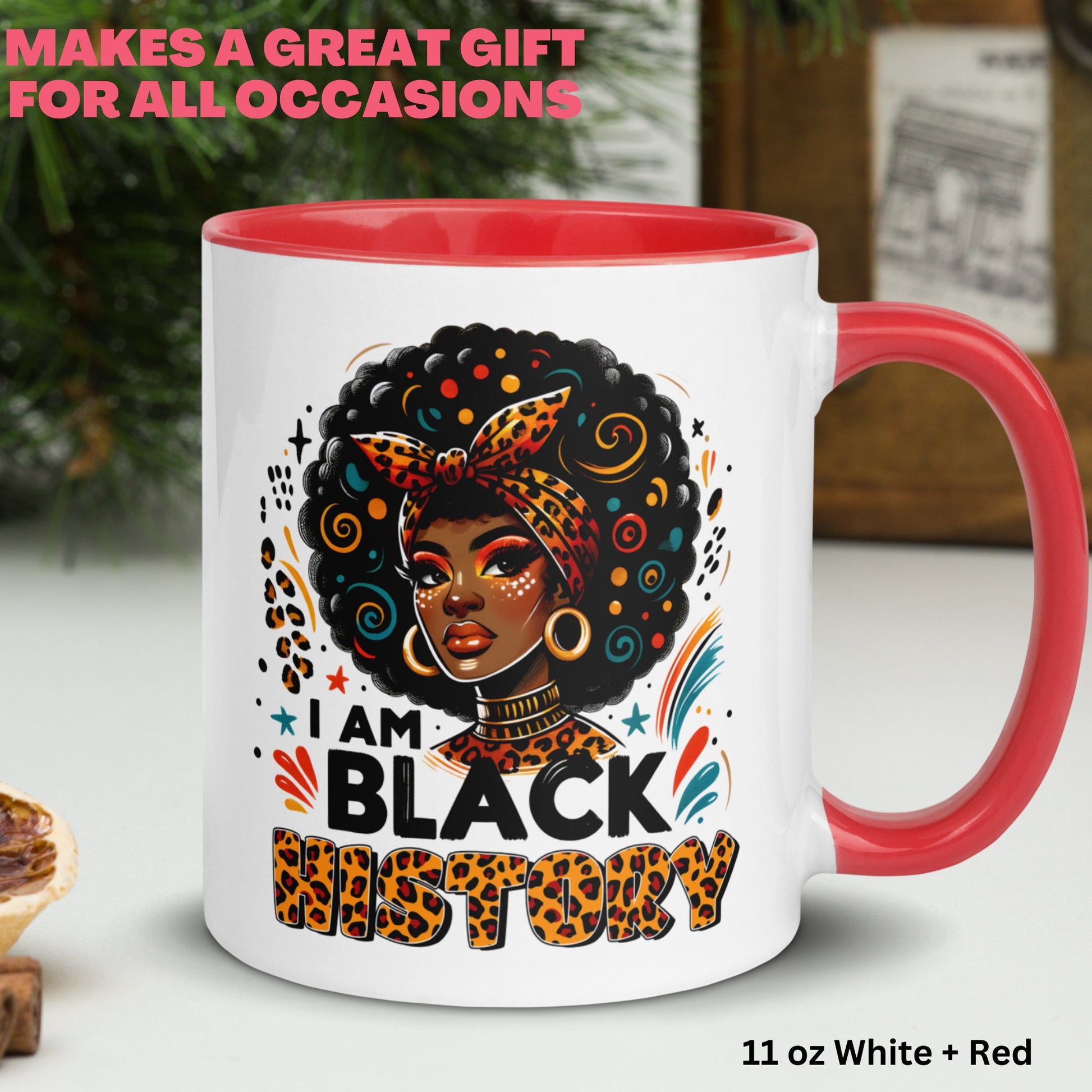 I Am Black History, Black History Month, Black Girl Magic, Black Pride Coffee Mugs - Zehnaria - CULTURAL - Mugs