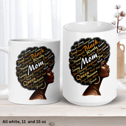 Black Girl Magic, Black History Month, Juneteenth, Black Queen Mug - Zehnaria - CULTURAL - Mugs