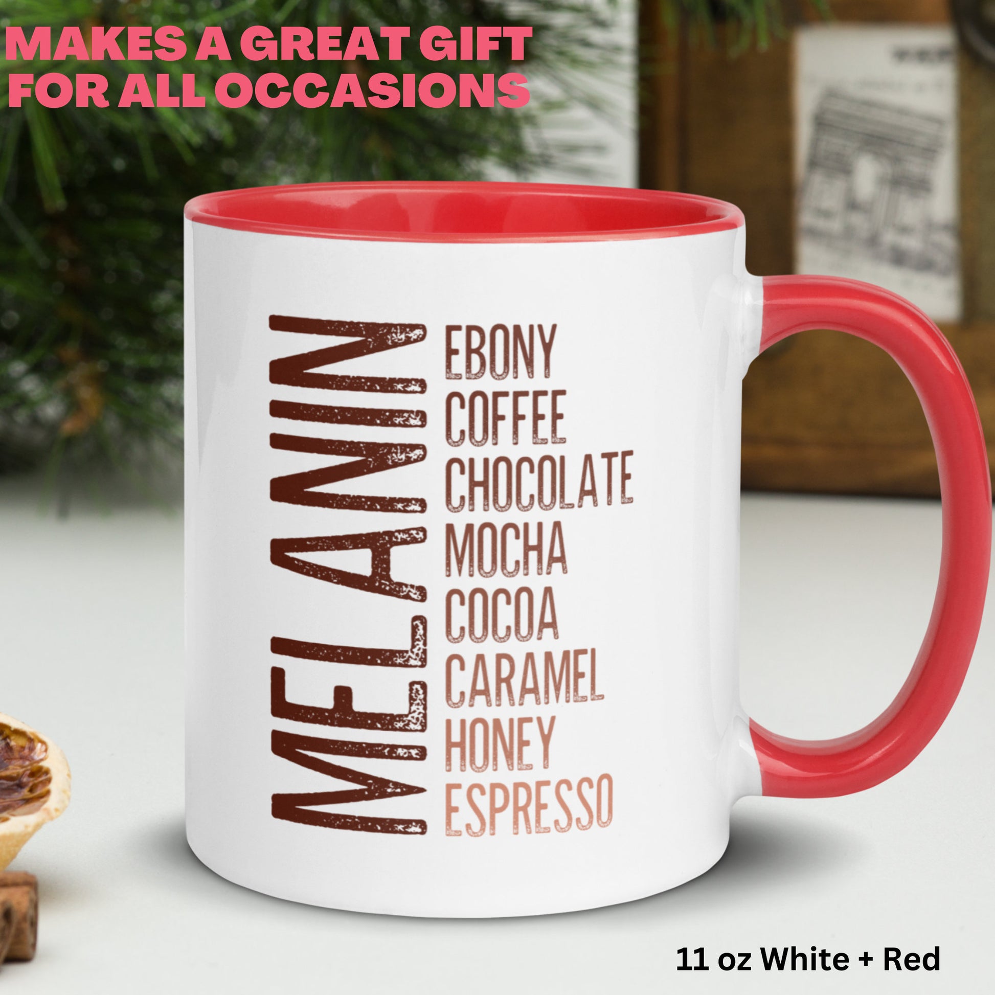 Melanin Coffee Mug, Black Girl Magic, Juneteenth, Black History Month - Zehnaria - CULTURAL - Mugs