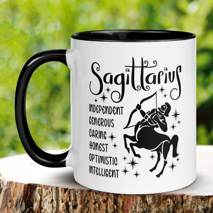 Astrology Birthday Gift, Zodiac Sign, Sagittarius Mug, Horoscope Coffee Cup - Zehnaria - BIRTHDAY & ZODIAC - Mugs