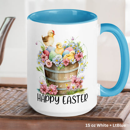 Easter Basket Mug, Personalized Easter Mug, Easter Gifts, Easter Coffee Mug - Zehnaria - MORE HOLIDAYS & SEASONS - Mugs