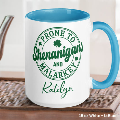 Saint Patricks Day Gift, Personalized Gifts, Funny Irish Coffee Mug, Happy St Patricks Day - Zehnaria - MORE HOLIDAYS & SEASONS - Mugs