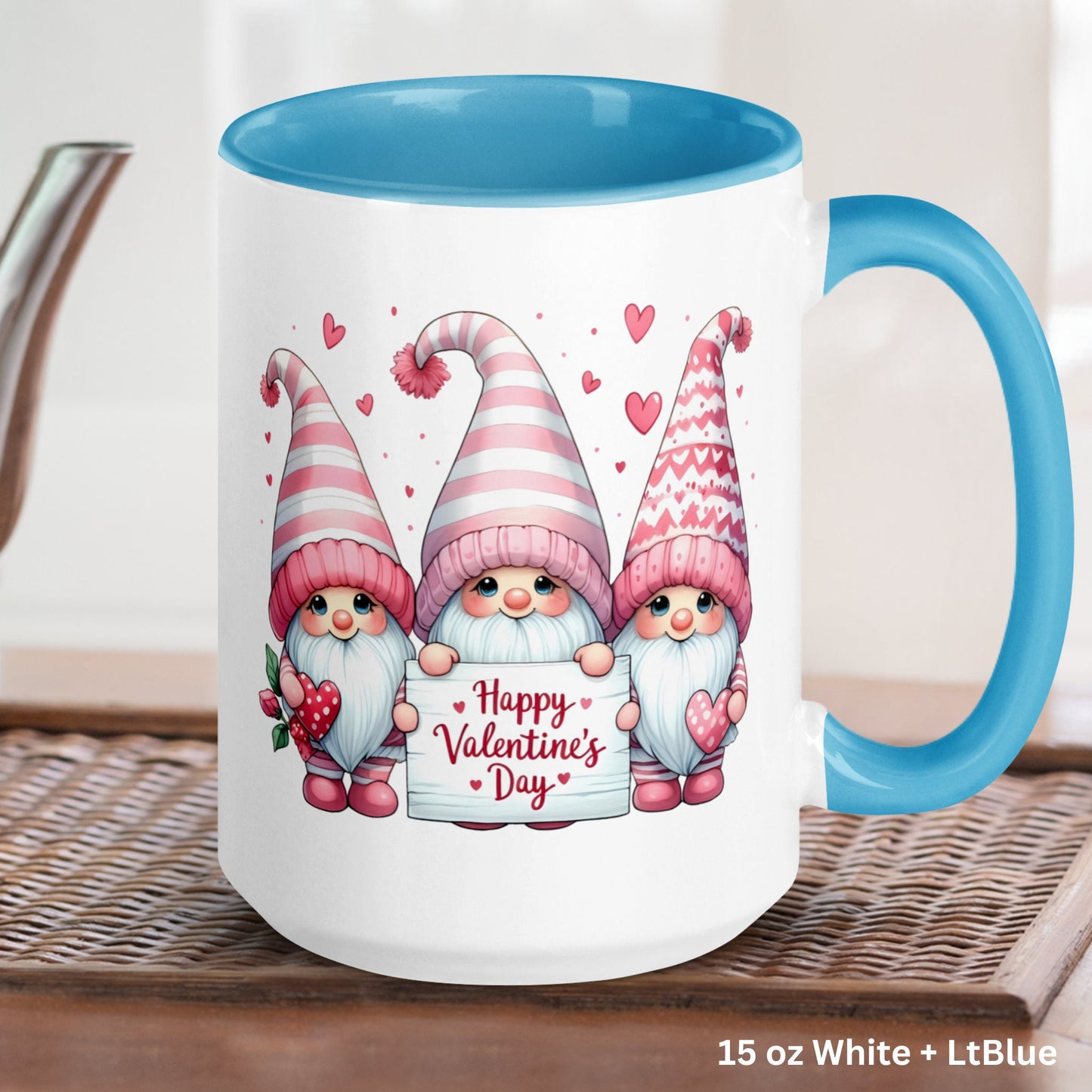 Valentines Day Gifts, Gnomes Mug, Garden Gnome Gifts, Happy Valentines Day, Love Mug, Love Gift, Valentine Gnome, Valentines Coffee Mug 1433 - Zehnaria - MORE HOLIDAYS & SEASONS - Mugs