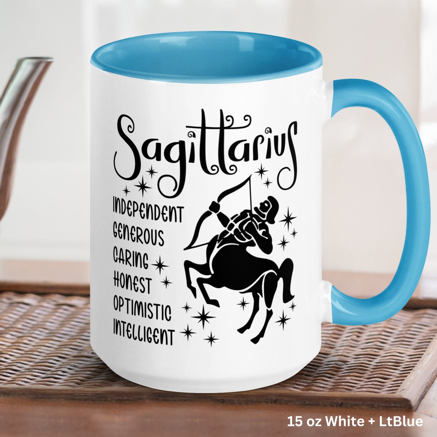 Astrology Birthday Gift, Zodiac Sign, Sagittarius Mug, Horoscope Coffee Cup - Zehnaria - BIRTHDAY & ZODIAC - Mugs