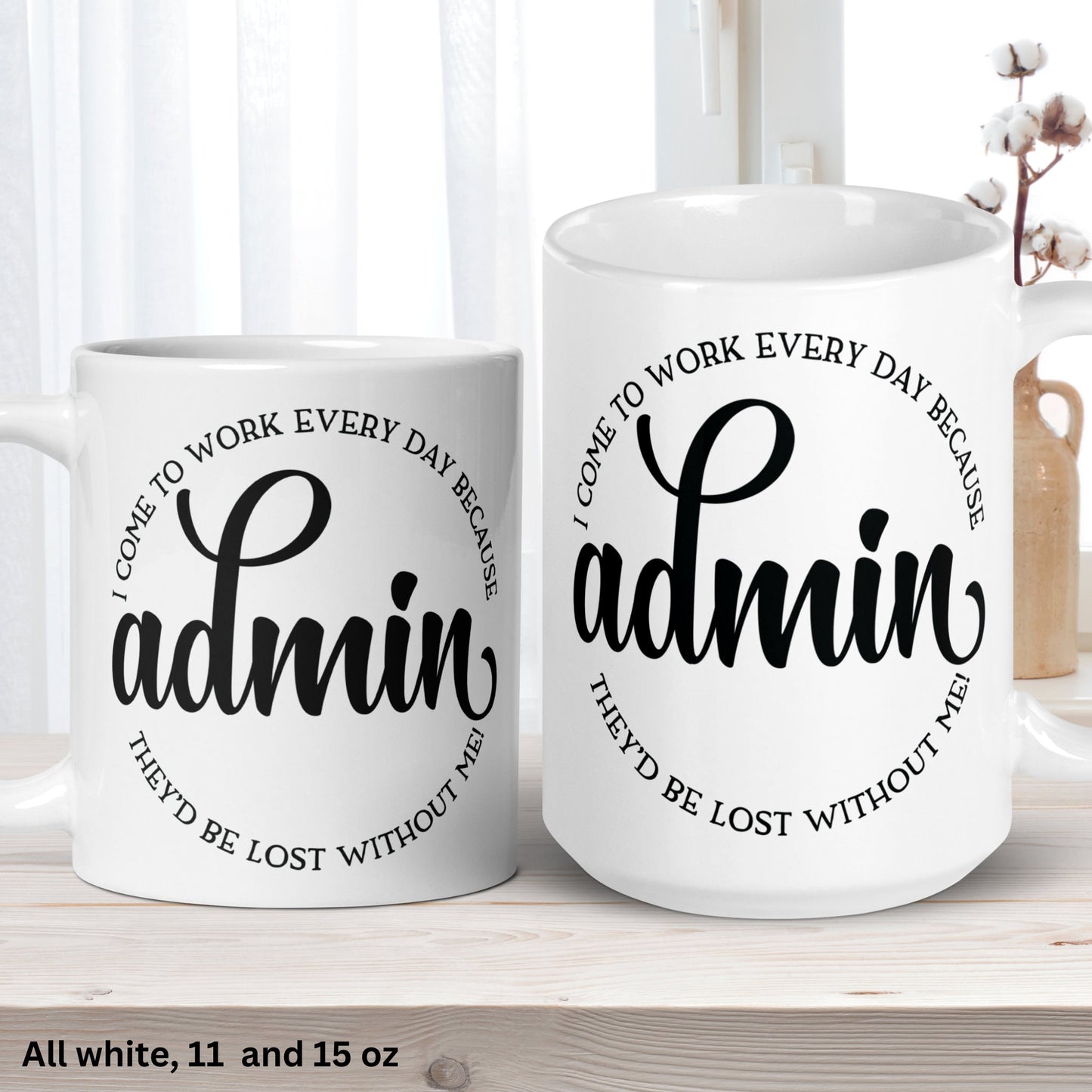 Administrative Assistant Gift, Admin Appreciation Gifts, Staff Appreciation, Receptionist Gift - Zehnaria - OFFICE & WORK - Mugs