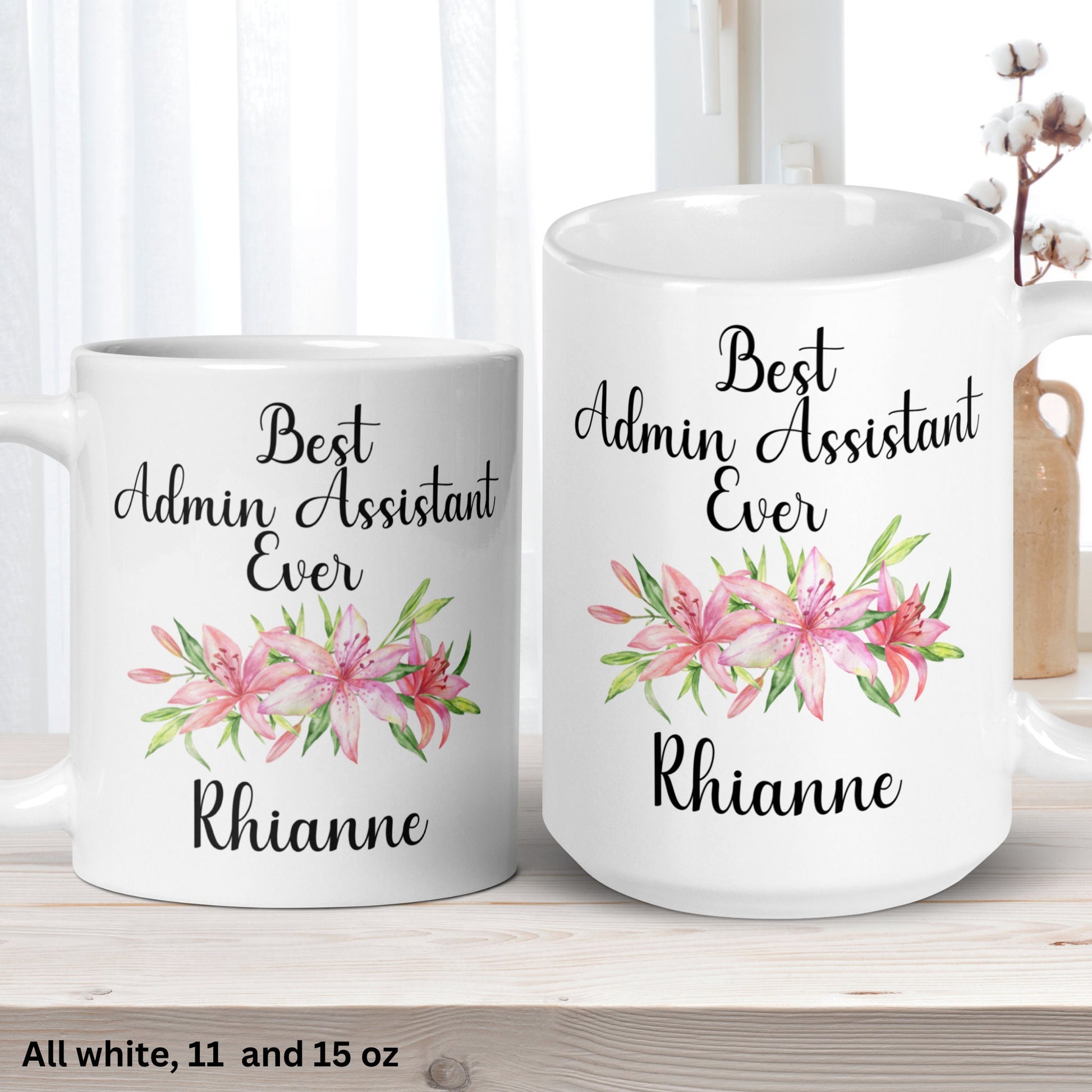 Admin Assistant Gift, Admin Coffee Mug, Secretary Day Gifts, Administrative Professionals Day Cup - Zehnaria - FAMILY & FRIENDS - Mugs