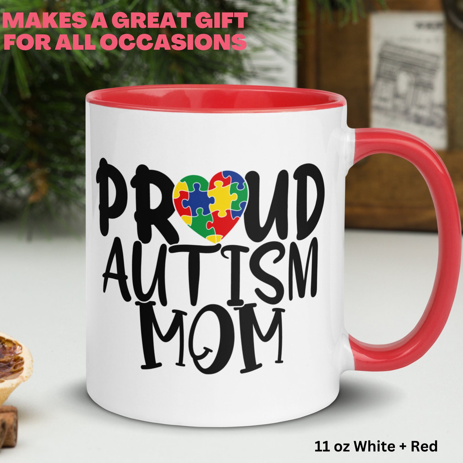 Proud Autism Mom Coffee Mug, Autism Mug, Mom Gift, Autism Awareness - Zehnaria - NEURODIVERSITY - Mugs