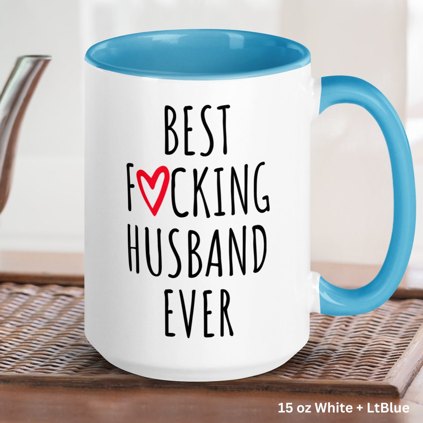 Best Fucking Husband Ever, Personalized Anniversary Gifts, Husband Coffee Mug, Gift for Husband - Zehnaria - FAMILY & FRIENDS - Mugs