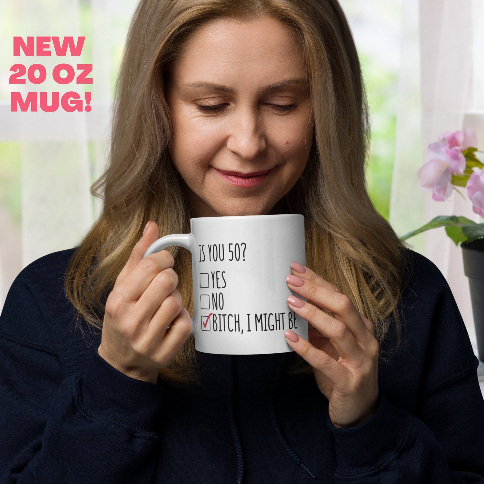 50th Birthday Gift, Is You 50, Bitch I Might Be, 50 Years Old - Zehnaria - BIRTHDAY & ZODIAC - Mugs