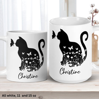 Cat Gifts, Personalized Cat Mug,Custom Cat Mug, Cat Mom Mug, Cat Lover Gift - Zehnaria - FAMILY & FRIENDS - Mugs