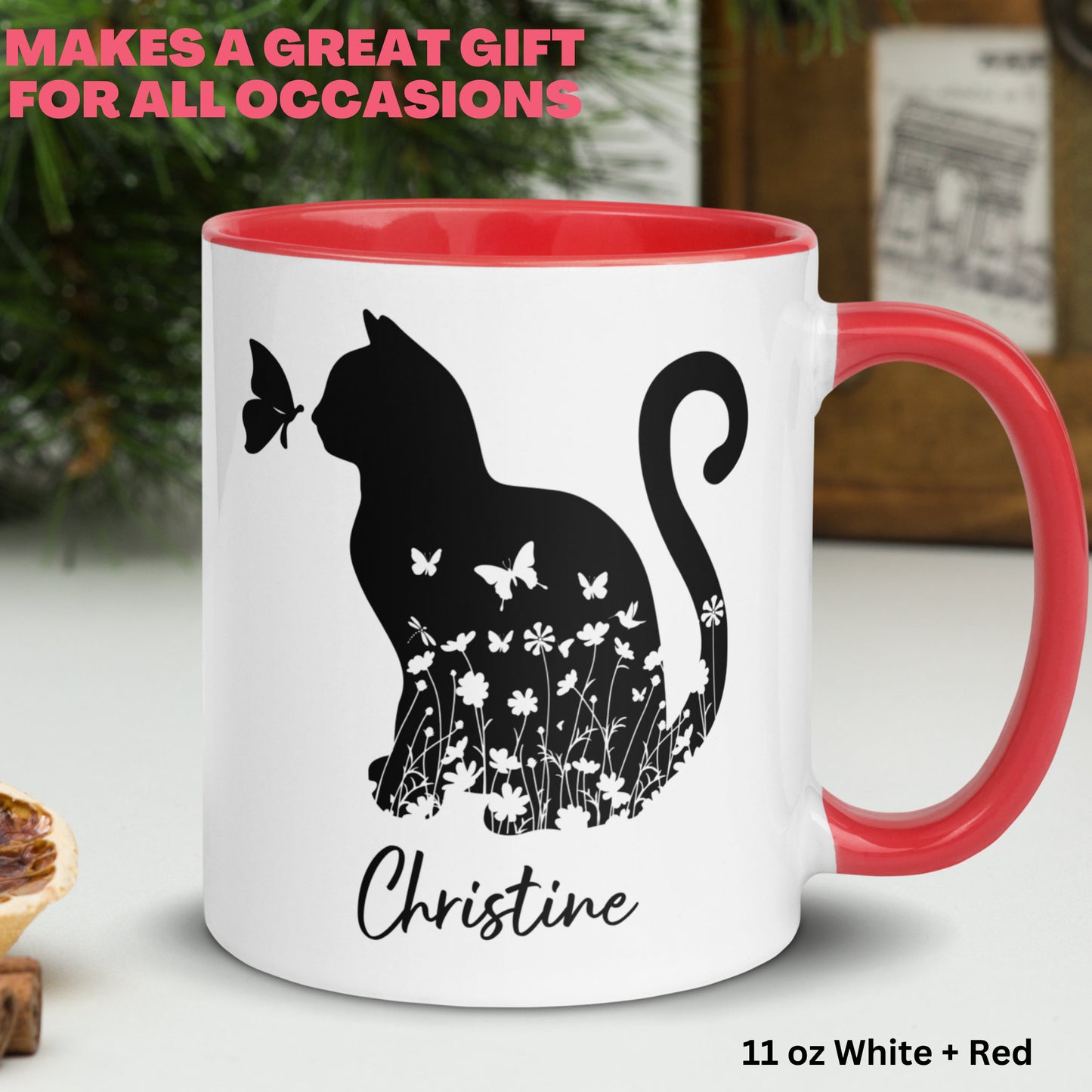 Cat Gifts, Personalized Cat Mug,Custom Cat Mug, Cat Mom Mug, Cat Lover Gift - Zehnaria - FAMILY & FRIENDS - Mugs