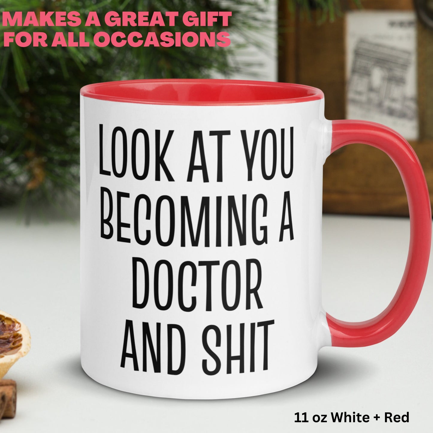 Look At You Becoming A Doctor and Shit, Doctor Coffee Mug, Funny Doctor Gifts, Future Doctor - Zehnaria - CAREER & EDUCATION - Mugs