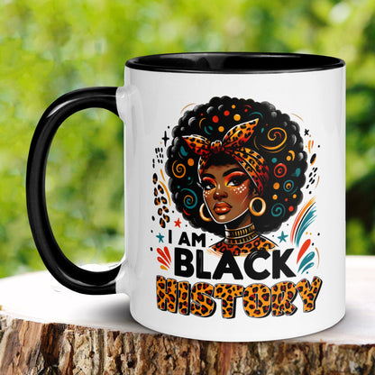 I Am Black History, Black History Month, Black Girl Magic, Black Pride Coffee Mugs - Zehnaria - CULTURAL - Mugs