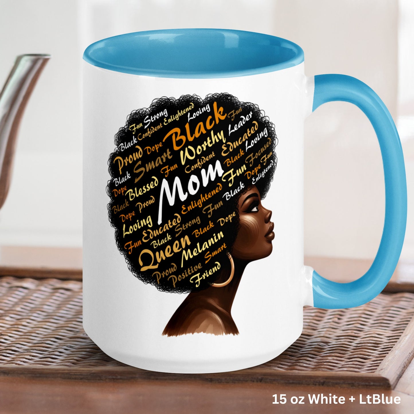 Black Girl Magic, Black History Month, Juneteenth, Black Queen Mug - Zehnaria - CULTURAL - Mugs