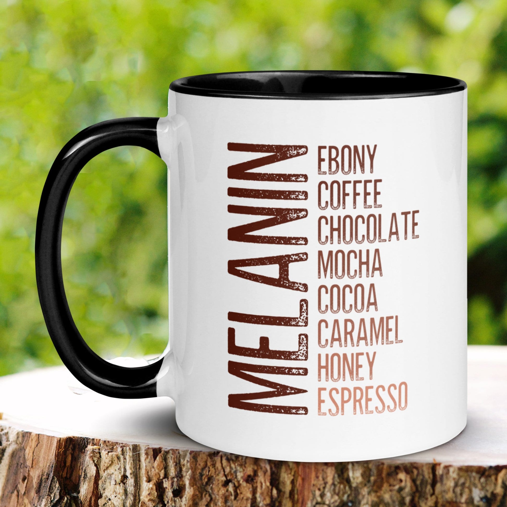 Melanin Coffee Mug, Black Girl Magic, Juneteenth, Black History Month - Zehnaria - CULTURAL - Mugs