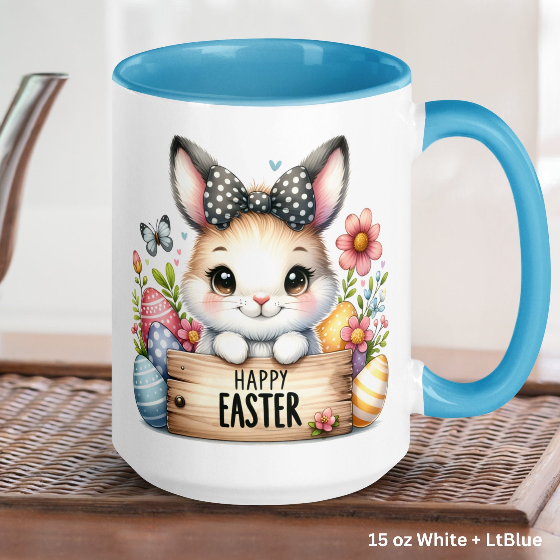 Happy Easter Mug, Easter Gifts, Easter Coffee Mug, Easter Bunny, Bunny Mug, Easter Gift Ideas & Decor, Easter Basket, 1469 - Zehnaria - MORE HOLIDAYS & SEASONS - Mugs