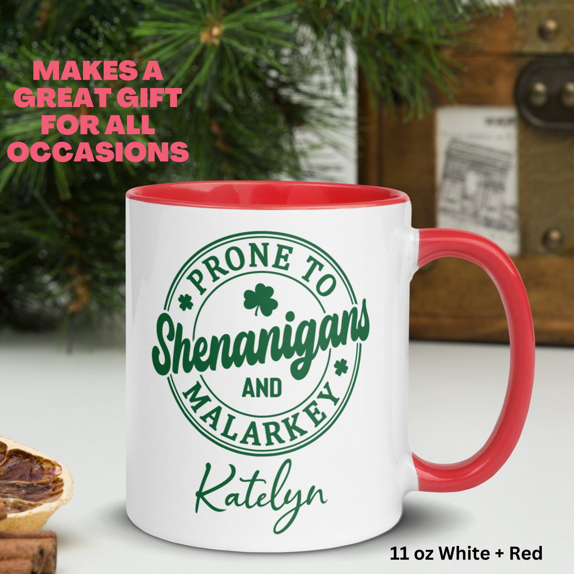 Saint Patricks Day Gift, Personalized Gifts, Funny Irish Coffee Mug, Happy St Patricks Day - Zehnaria - MORE HOLIDAYS & SEASONS - Mugs