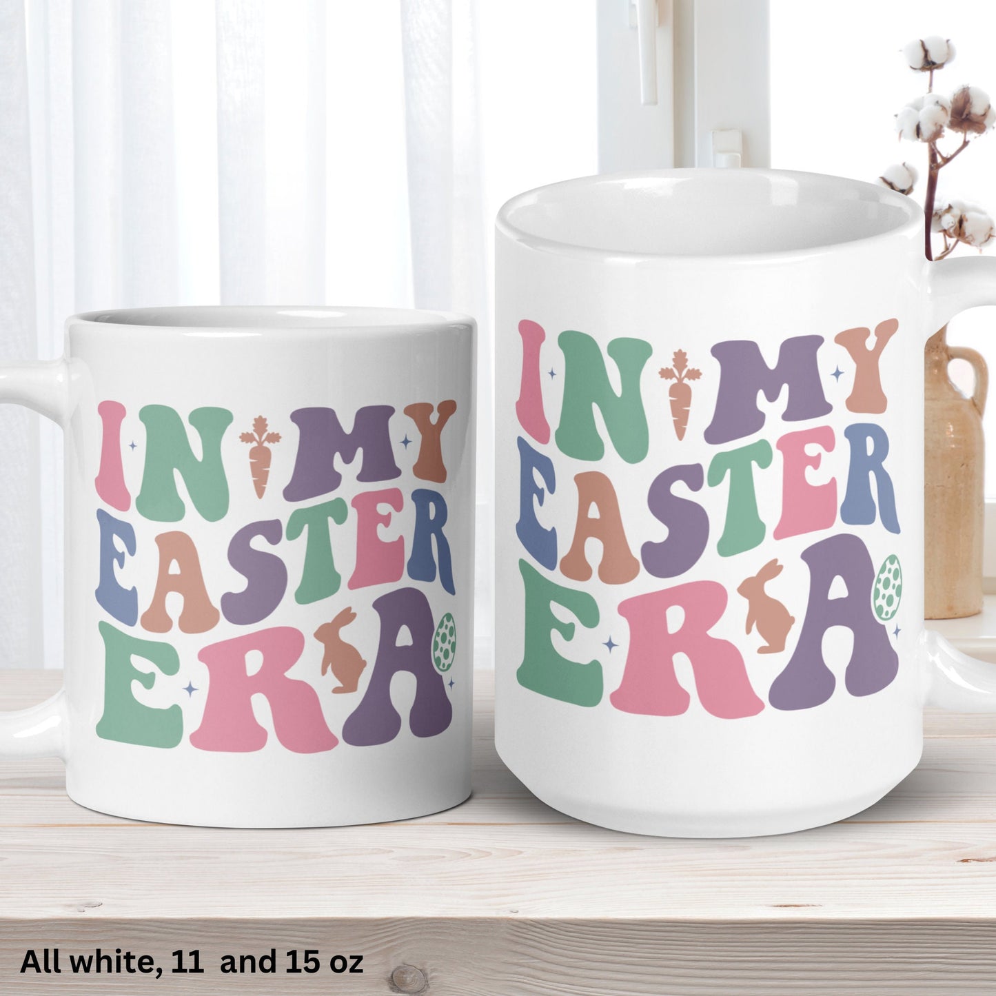 Easter Gift, In My Easter Era, In My Era, Retro Coffee Mug, Holiday Mug, Happy Easter Gifts, Easter Bunny, Easter Egg, Rabbit Mugs, 1453 - Zehnaria - MORE HOLIDAYS & SEASONS - Mugs