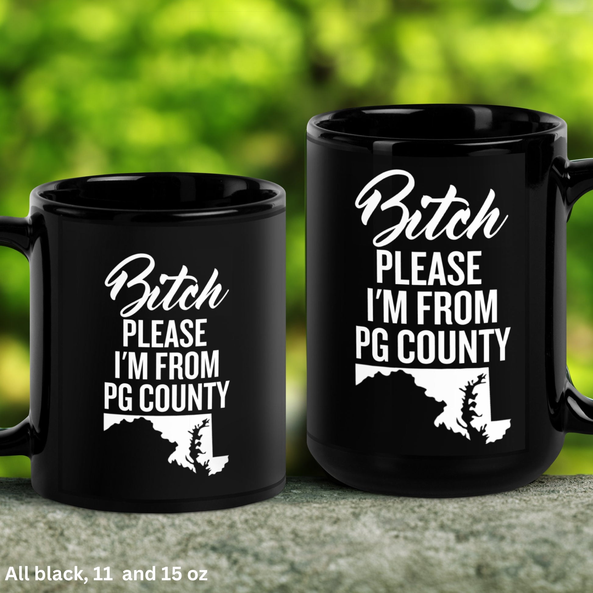 Bitch Please I'm From PG County Mug, Prince George's County, Funny Coffee Mug, Funny Gifts - Zehnaria - FUNNY HUMOR - Mugs