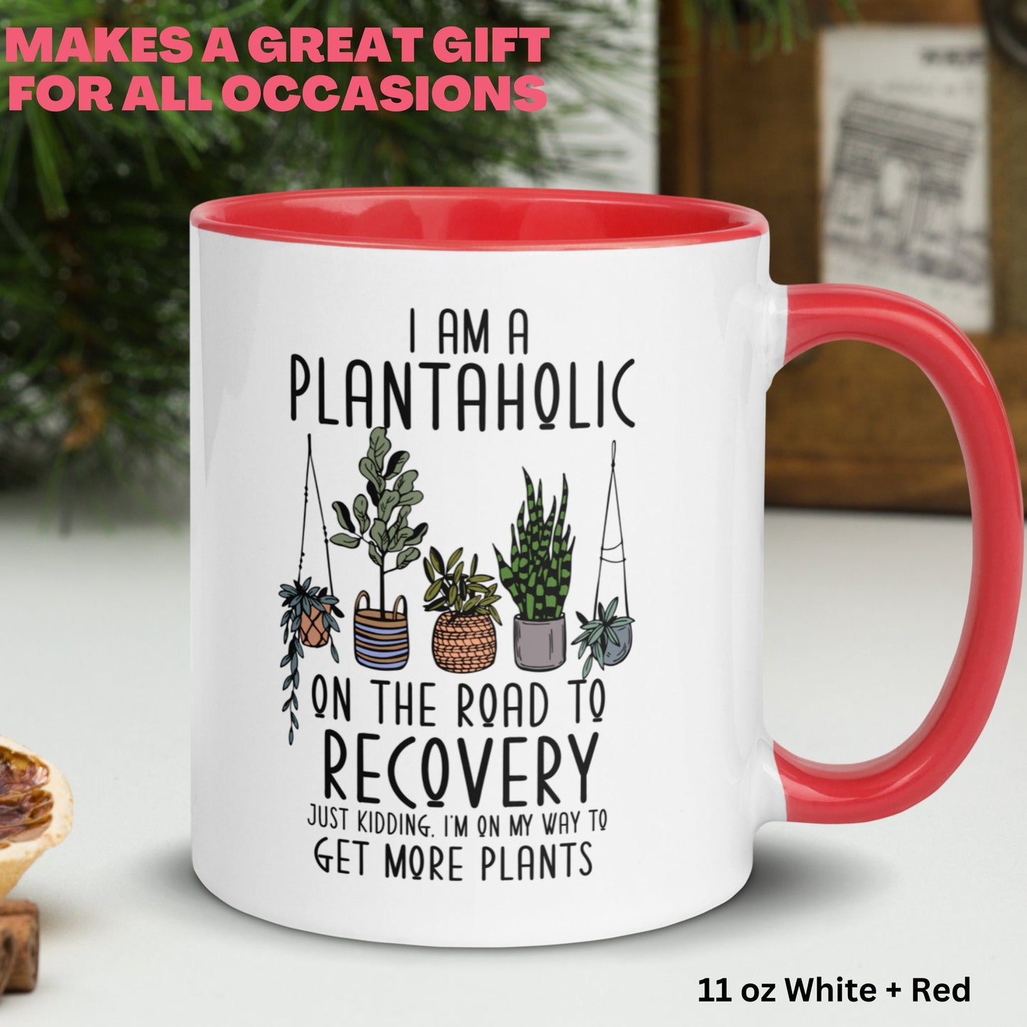 I'm A Plantaholic On The Road To Recovery, Plant Coffee Mug, Gardening Gifts, Plant Lover Gift - Zehnaria - HOBBIES & TRAVEL - Mugs