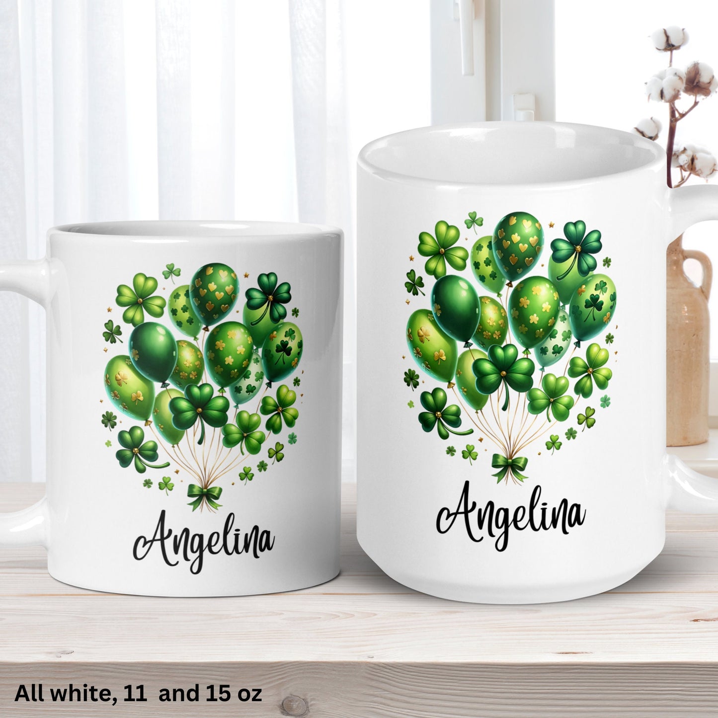 St Patricks Day Mug, Personalized Gift, Irish Coffee Mug, Saint Patricks Day - Zehnaria - MORE HOLIDAYS & SEASONS - Mugs