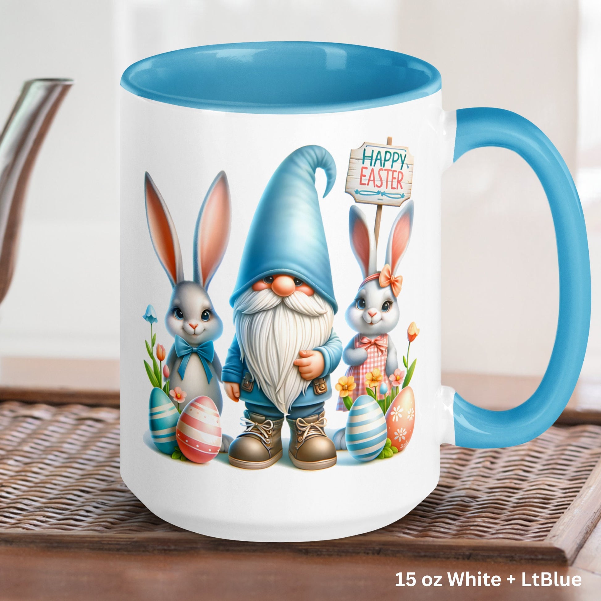 Easter Gifts, Easter Mug, Gnome Coffee Mug, Easter Bunny Mug, Garden Gnomes, Easter Gnomes, Happy Easter, Gnome Cup, Gnome Gifts, 1457 - Zehnaria - MORE HOLIDAYS & SEASONS - Mugs