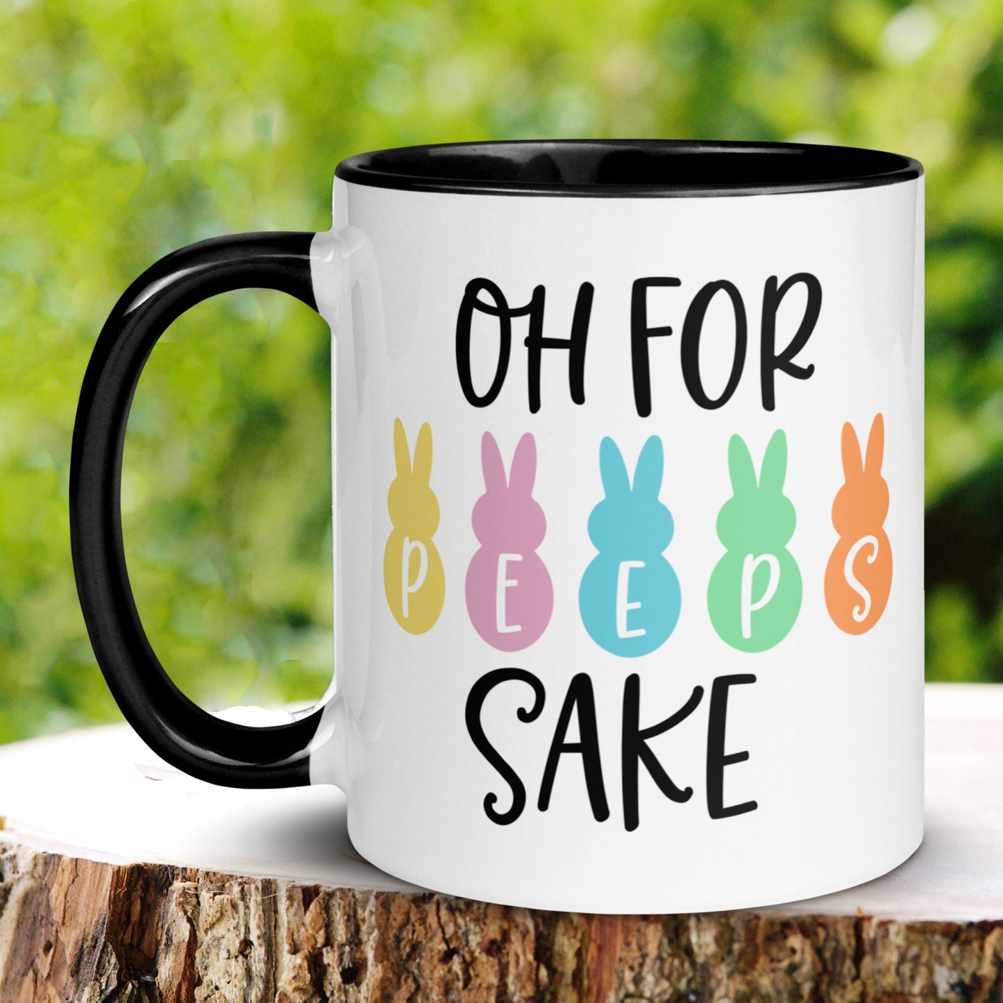 Oh For Peeps Sake, Easter Gifts, Easter Bunny Coffee Mug, Funny Gifts - Zehnaria - MORE HOLIDAYS & SEASONS - Mugs