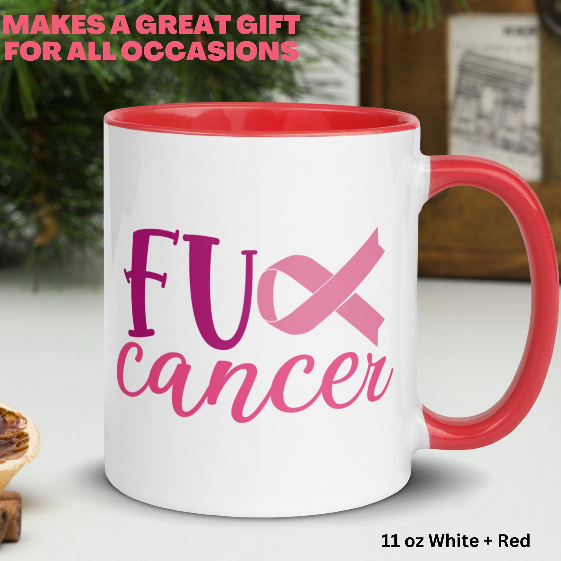 Fuck Cancer Mug, Cancer Care Package, Breast Cancer Gifts, Cancer Survivor Gift - Zehnaria - INSPIRE & MOTIVE - Mugs